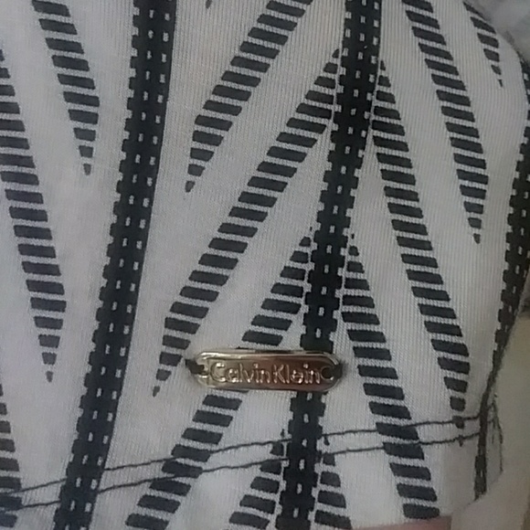 Calvin Klein top 2XL black white boho style - Picture 7 of 8